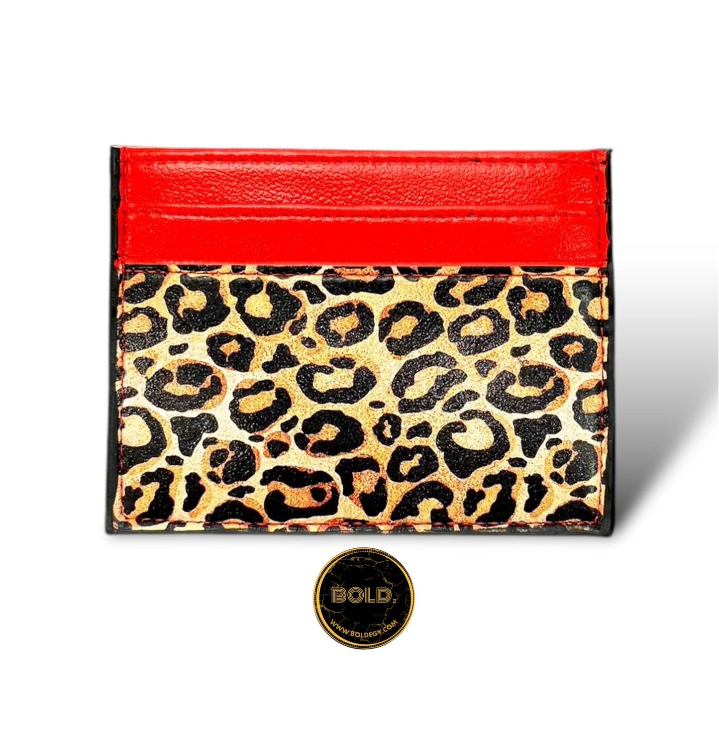 Rouge et Léopard Cardholder