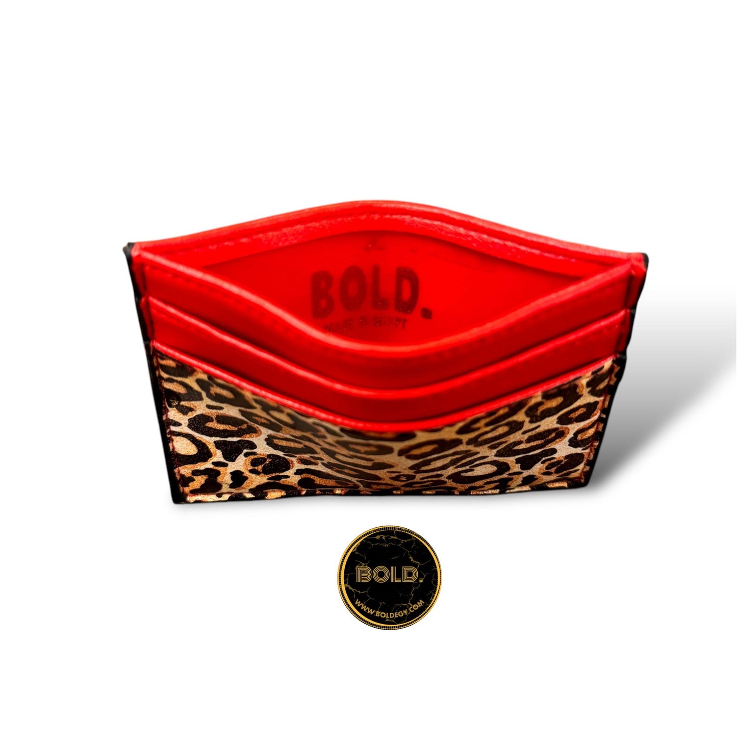 Rouge et Léopard Cardholder