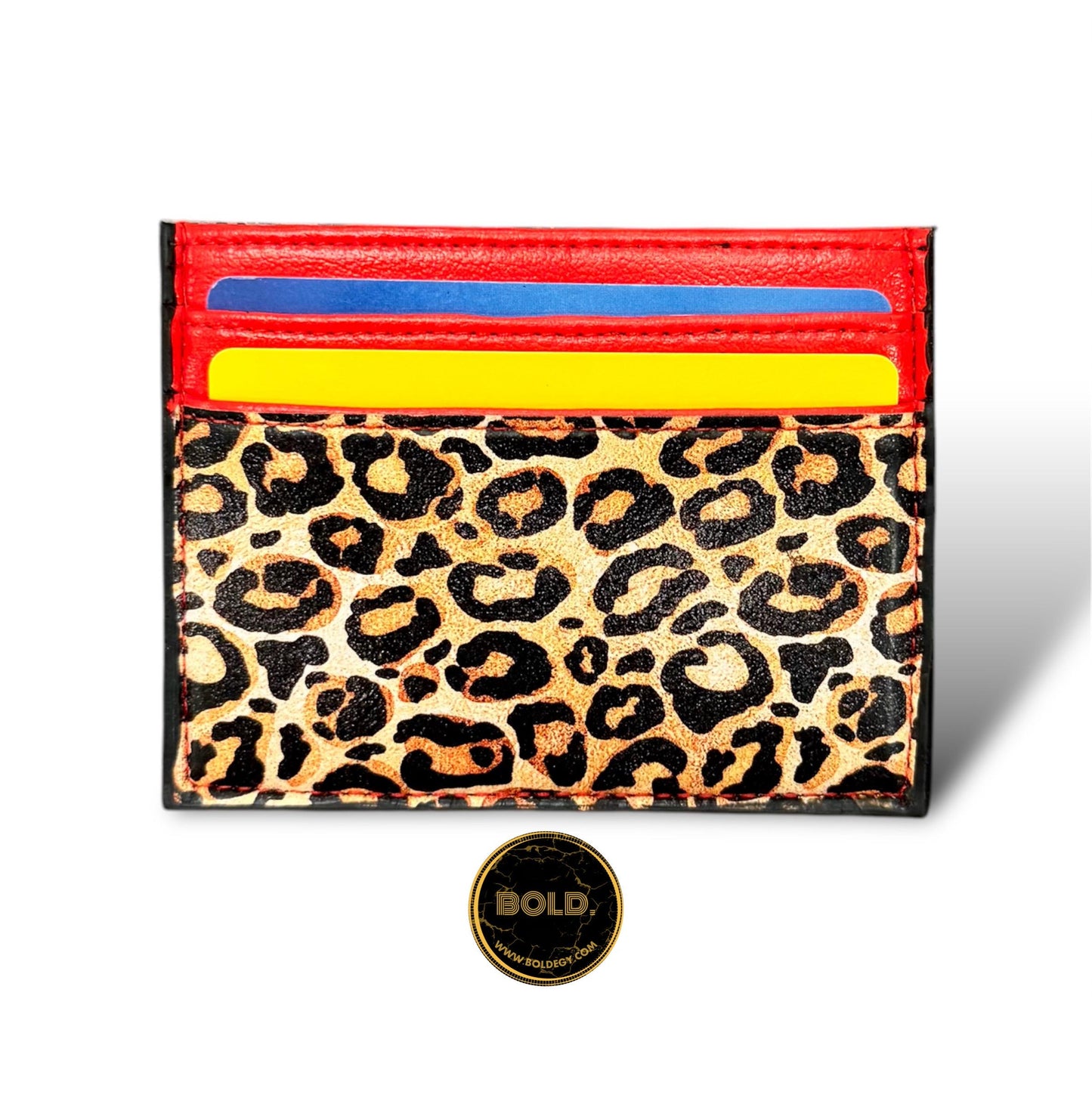 Rouge et Léopard Cardholder