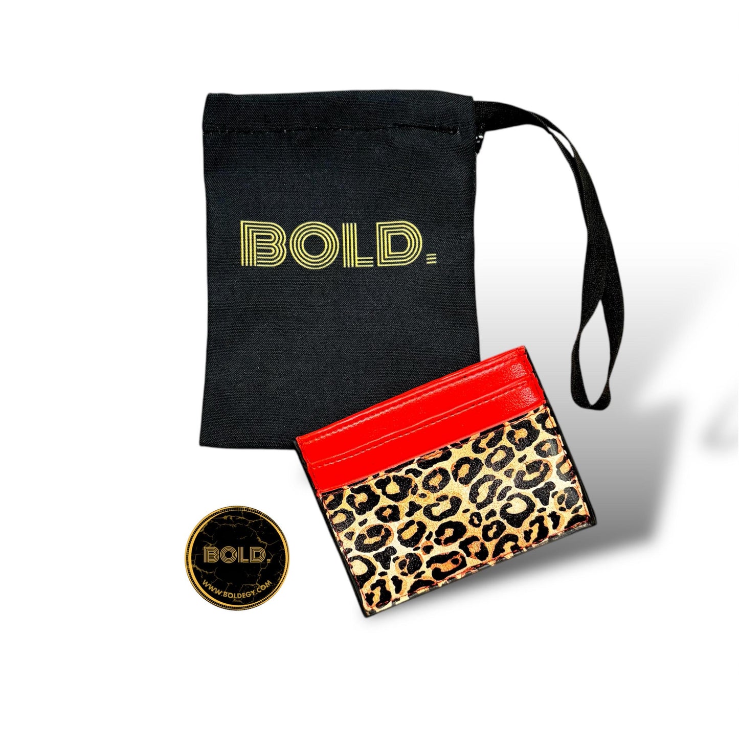 Rouge et Léopard Cardholder
